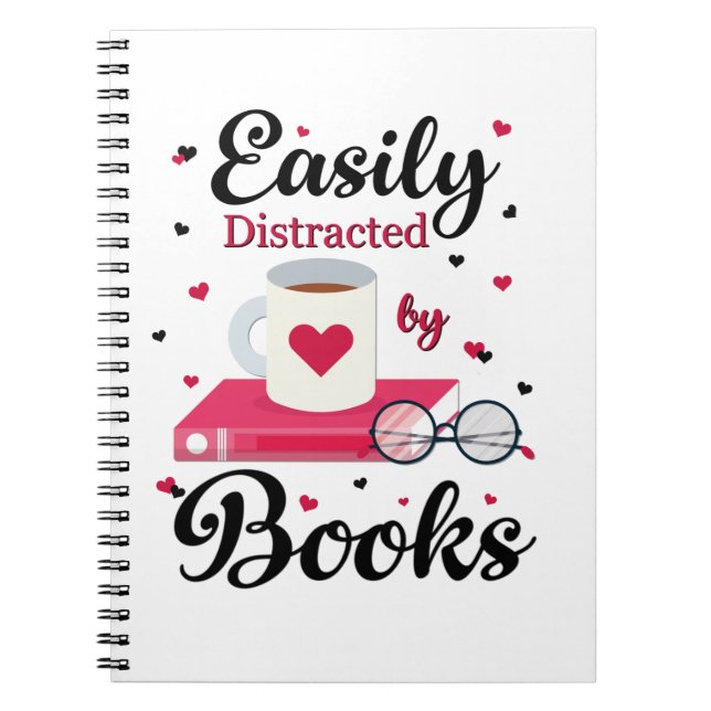 Easily Distracted By Books (Front)