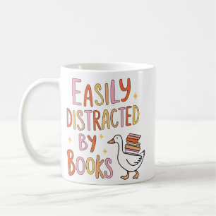 Easily Distracted by Books Coffee Mug
