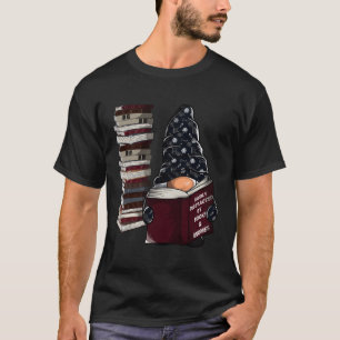 Easily Distracted By Books Gnomes Garden Gnome Boo T-Shirt