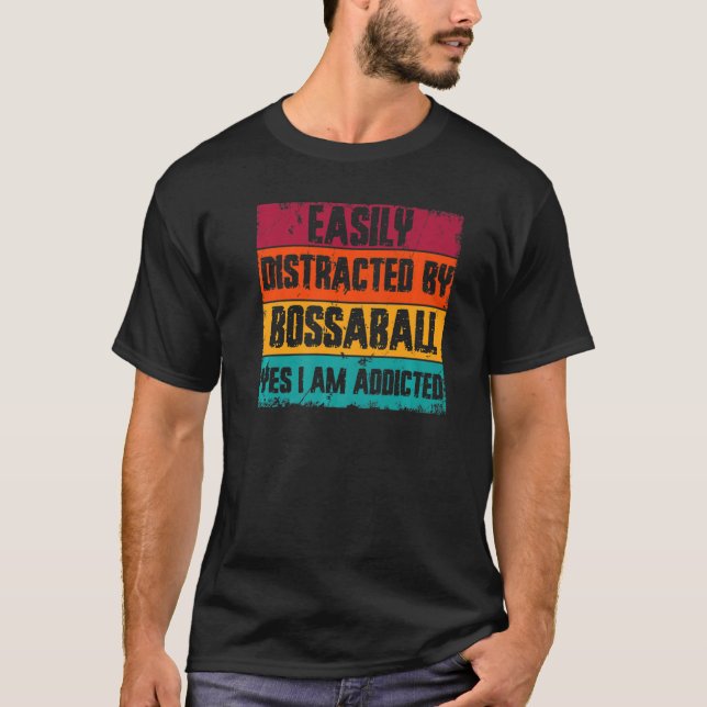 Easily Distracted By Bossaball  Trampoline  Bossab T-Shirt (Front)