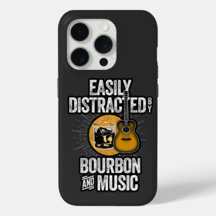 Easily Distracted by Bourbon and Music Case-Mate i iPhone 15 Pro Case
