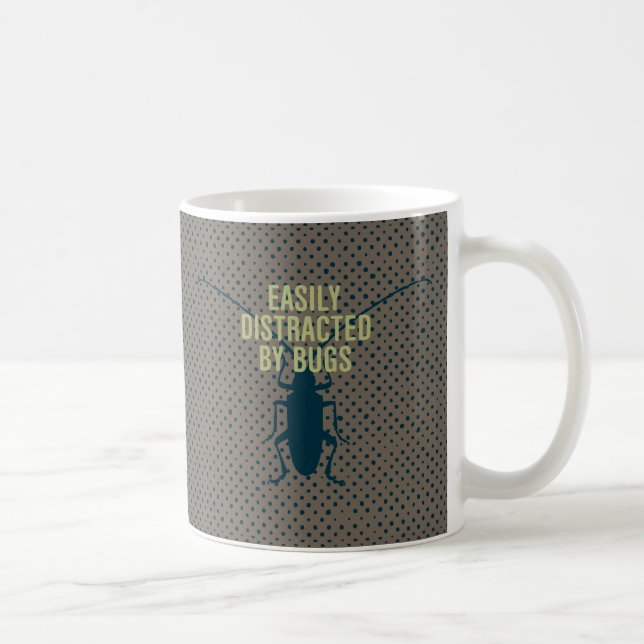 Easily Distracted By Bugs Coffee Mug (Right)