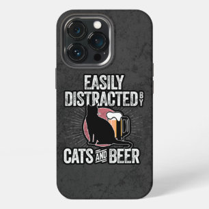 Easily Distracted by Cats and Beer Case-Mate iPhon iPhone 13 Pro Case