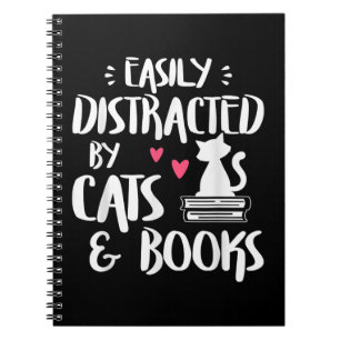 Easily Distracted by Cats and Books - Cat & Book L