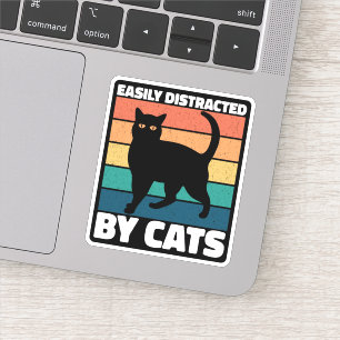 Easily Distracted By Cats Cute Kitten Cat Owner 
