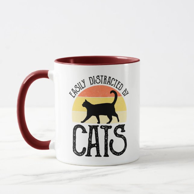 Easily Distracted By Cats Mug (Left)