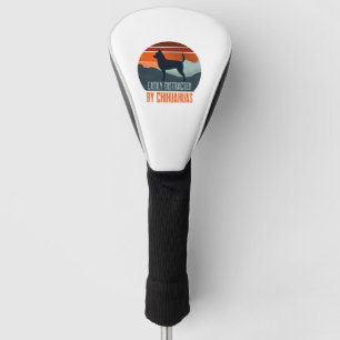 Easily Distracted By Chihuahuas Dog Walking Golf Head Cover