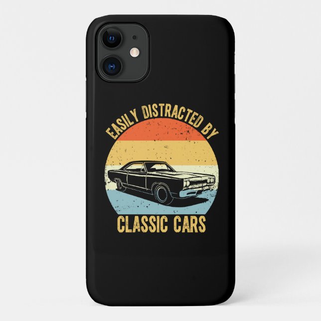 Easily Distracted By Classic Cars Case-Mate iPhone Case (Back)
