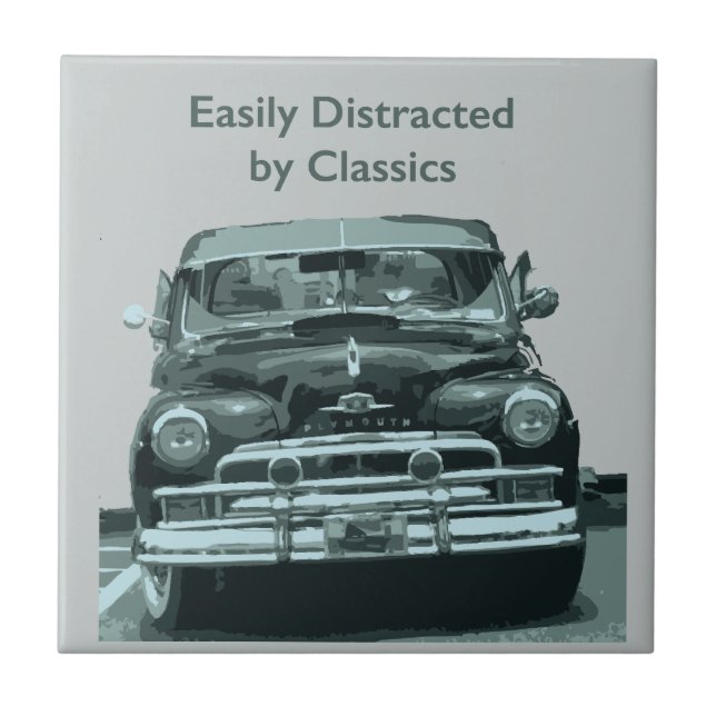 Easily Distracted by Classics Ceramic Tile (Front)