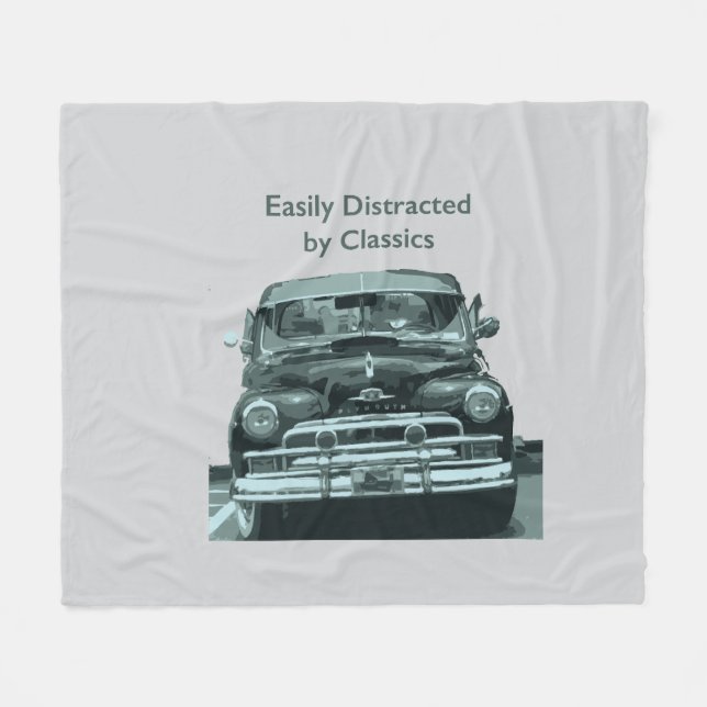 Easily Distracted by Classics Fleece Blanket (Front (Horizontal))