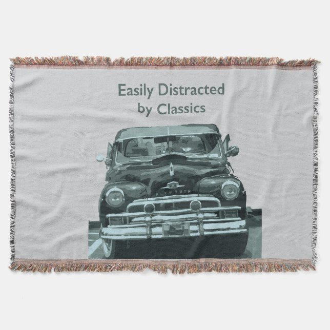Easily Distracted by Classics Throw Blanket (Front)