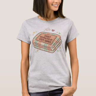 Easily Distracted By Cosy Games Blanket T-Shirt