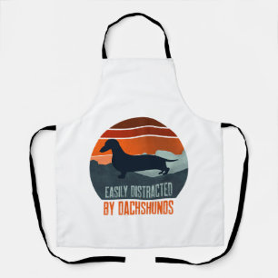 Easily Distracted By Dachshunds Dog Walking Apron