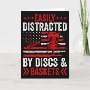 Easily Distracted By Discs And Skets Card