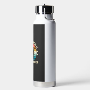 Easily Distracted by Doberman Pinscher Retro Sunse Water Bottle