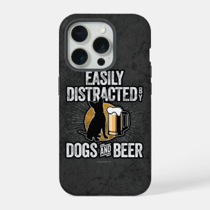 Easily Distracted by Dogs and Beer Case-Mate iPhon iPhone 15 Pro Case