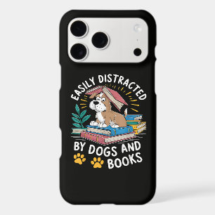 Easily Distracted by Dogs and Books Funny Pets