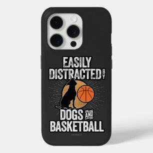 Easily Distracted by Dogs & Basketball Case-Mate i iPhone 15 Pro Case