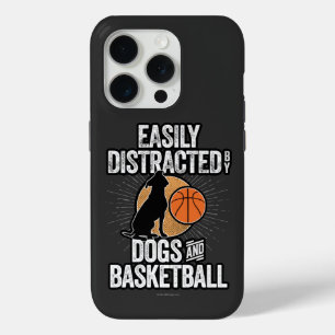 Easily Distracted by Dogs & Basketball Case-Mate i iPhone 15 Pro Case