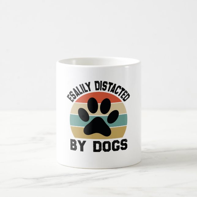 Easily Distracted By Dogs Coffee Mug (Center)