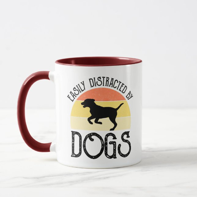 Easily Distracted By Dogs Mug (Left)