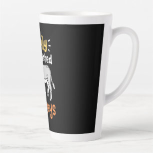 Easily Distracted By Donkeys Latte Mug