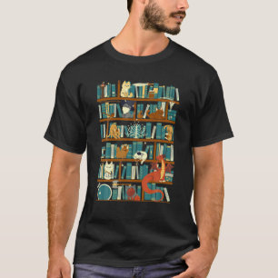 easily distracted by Dragon and Books nerds T Shir T-Shirt