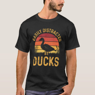 Easily distracted by Ducks Harvest Farming Barn Ca T-Shirt