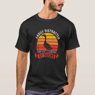 Easily distracted by Ducks Harvest Farming Barn Ca T-Shirt