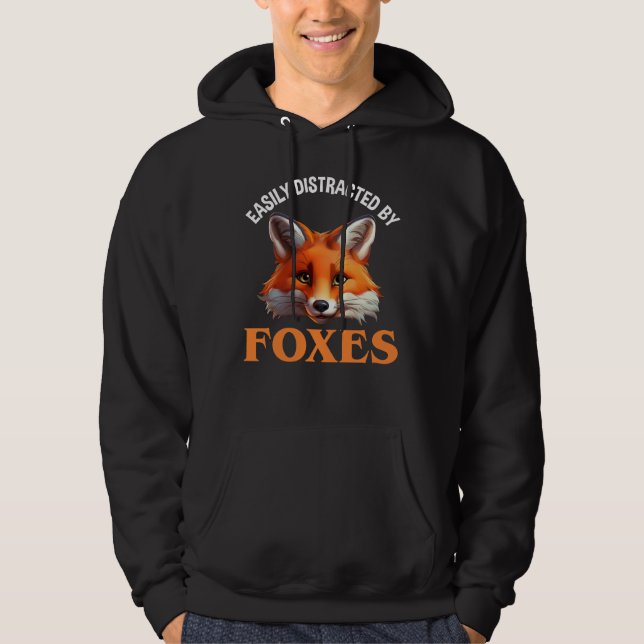 Easily Distracted By Foxes Hoodie (Front)