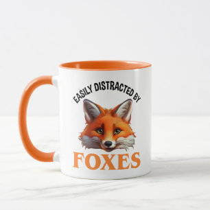 Easily Distracted By Foxes Mug