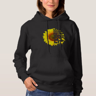 Easily Distracted By Goats Sunflower Women Farmer Hoodie