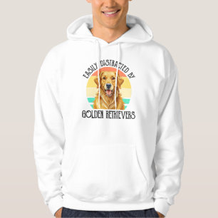 Easily Distracted By Golden Retrievers Hoodie