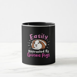 Easily Distracted By Guinea Pigs Cute Pet Lover Mug