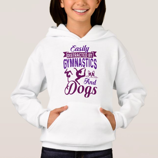 Easily Distracted By Gymnastics and Dogs (Front)