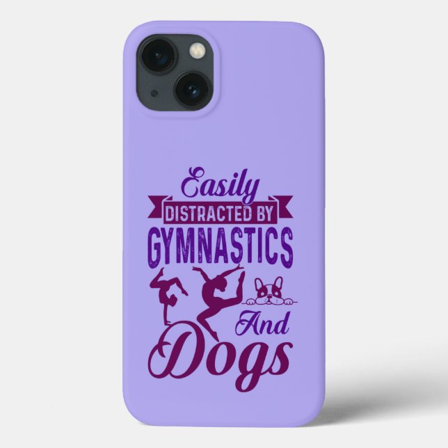 Easily Distracted By Gymnastics and Dogs Case-Mate iPhone Case (Back)