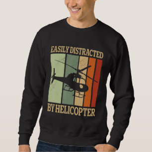 Easily Distracted By Helicopters Toddle Men Helico Sweatshirt