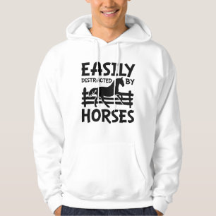 Easily Distracted By Horses Hoodie