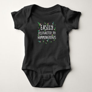 Easily Distracted By Hummingbirds Baby Bodysuit