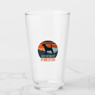 Easily Distracted By Irish Setters Dog Walking Glass