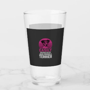 Easily Distracted By Jack Russell Terrier Glass
