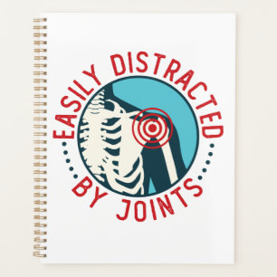 Easily Distracted by Joints Funny Chiropractor Planner
