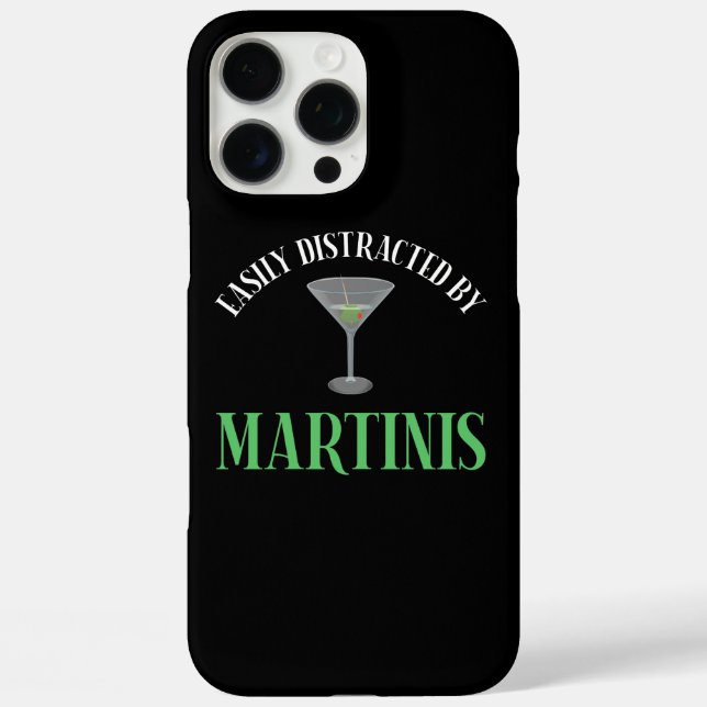 Easily Distracted By Martinis Case-Mate iPhone Case (Back)