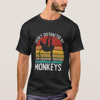 Easily Distracted By Monkeys Shirts Vintage Monkey