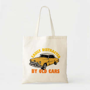 Easily Distracted By Old Cars Tote Bag