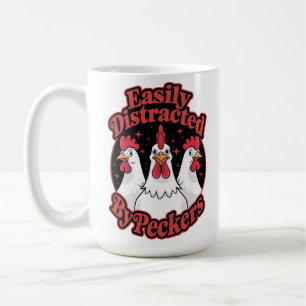 Easily Distracted by Peckers Coffee Mug