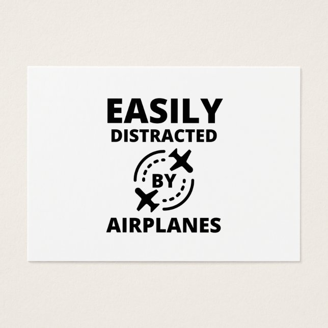 Easily distracted by planes funny pilot aviator (Front)