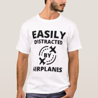 Easily distracted by planes funny pilot aviator