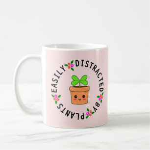 EASILY DISTRACTED BY PLANTS COFFEE MUG