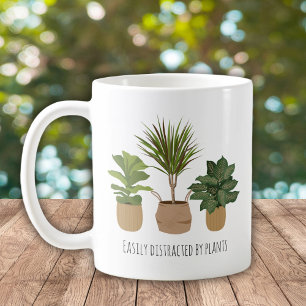Easily Distracted By Plants Coffee Mug